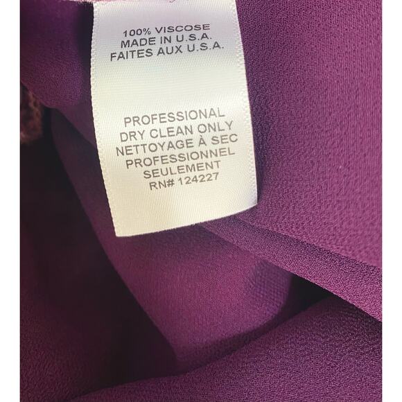 MISA LOS ANGELES Purple Floral Ruffled Off the Shoulder Maxi Dress US MEDIUM - Picture 14 of 15